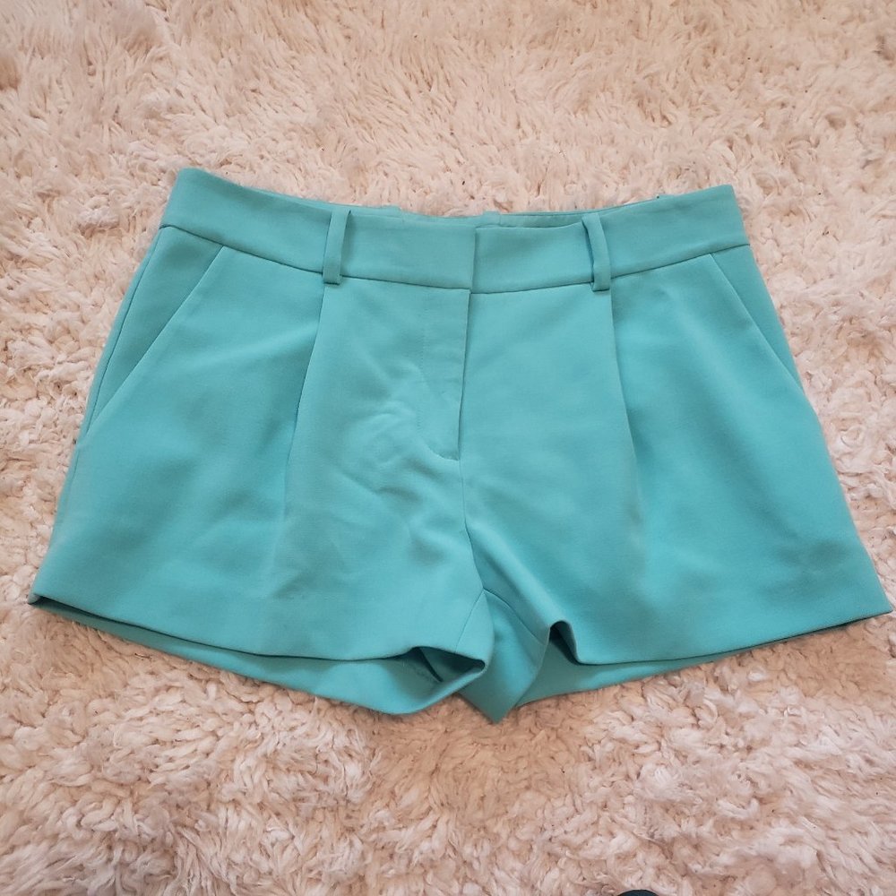 Diane Von Furstenberg Naples Shorts Aqua Turquoise